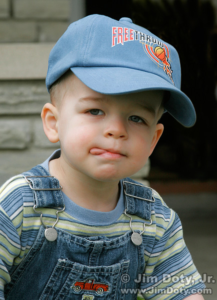 Boy in a Blue Hat. Photo copyright Jim Doty Jr.