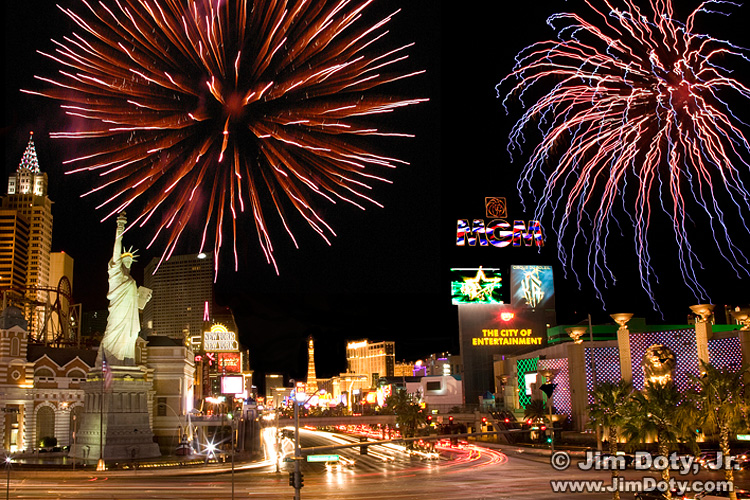 Fireworks, Las Vegas. Photo copyright Jim Doty Jr.