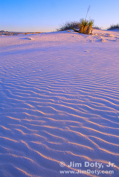 Whiste Sands New Mexico at Sunset. Photo copyright Jim Doty Jr.