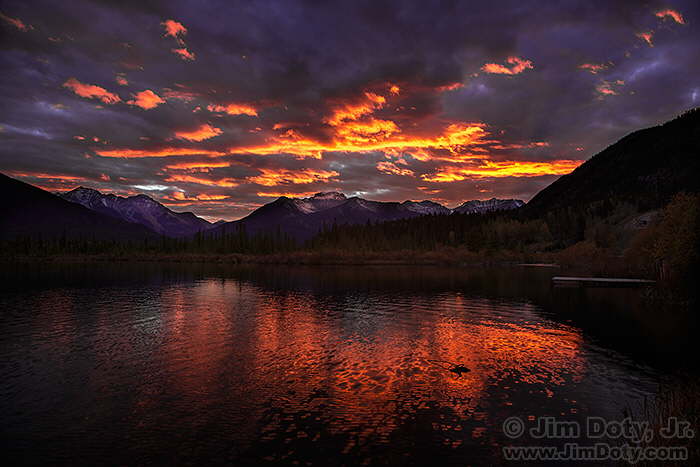 121007-Vermilion-Lakes-Sunset-5D3-3524-3527-v3-w7