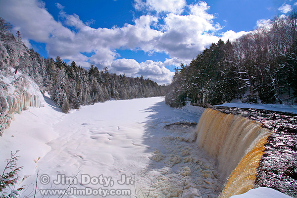 TAhquemenon Falls, Winter. Photo copyright Jim Doty Jr.