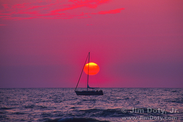 Saiblotat at Sunset, Lake Michigan
