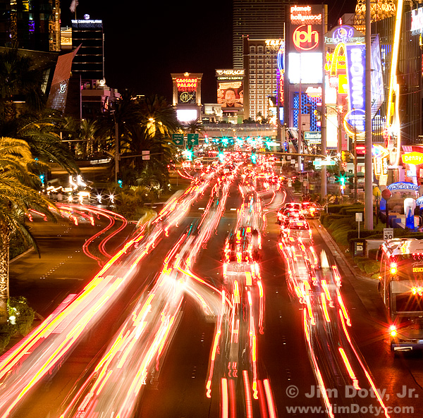 Las Vegas Strip. Photo copyright Jim Doty Jr.