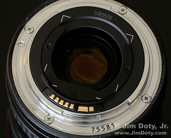 Electronic Contacts on a Recent Model Lens