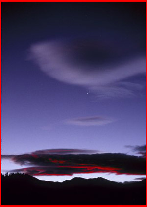 Dove Cloud over the Rocky Mountains